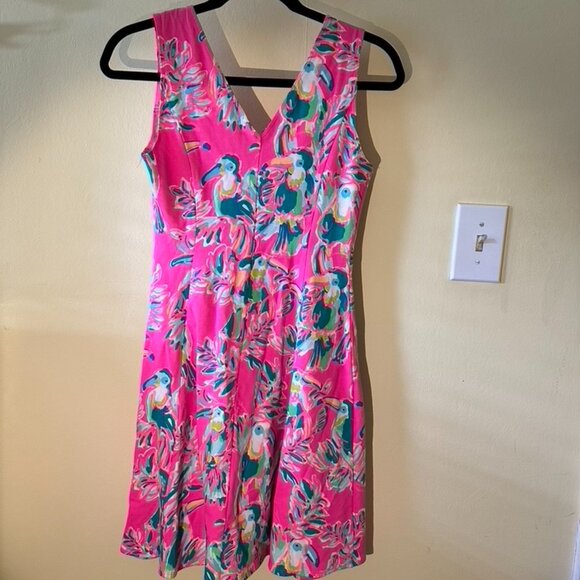 Women's Lilly Pulitzer Fit & Flare Casual Dress, size XS - Picture 2 of 4